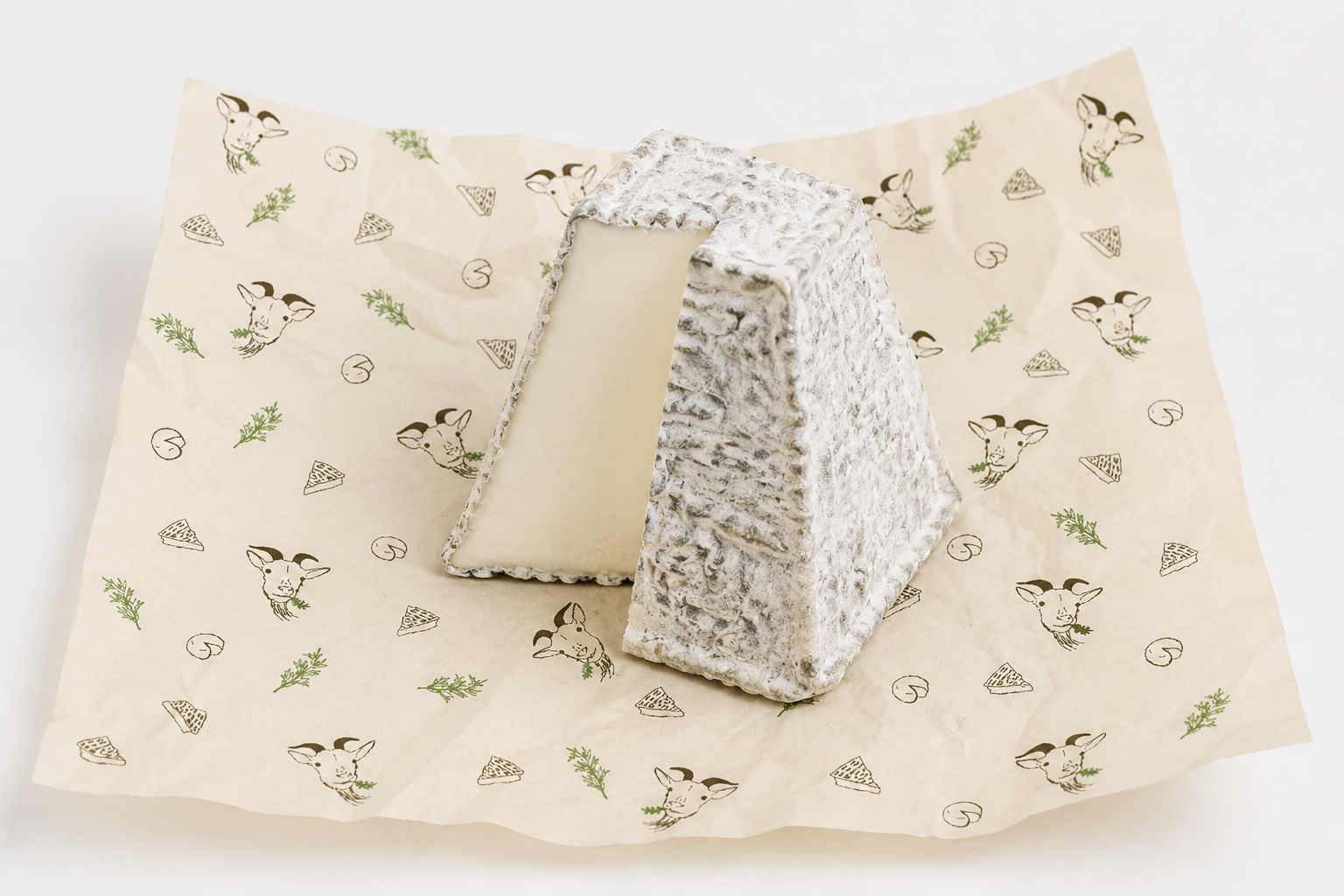Fromage de chèvre pyramide cendré, bio